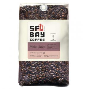 SF Bay Coffee Moka Java Whole Bean 2LB (32 Ounce) Medium-Light Roast